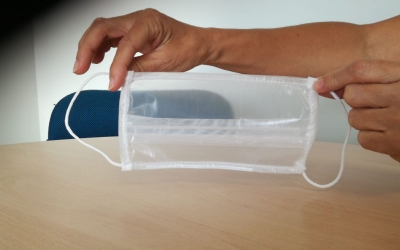 Mascareta transparent | Cedida